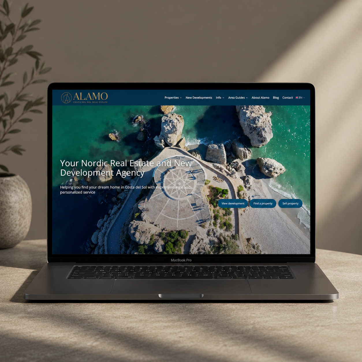 Alamo Costa del Sol – website project by Sprintbreak AB